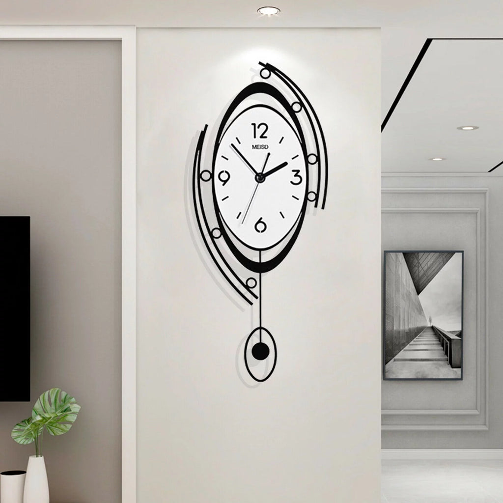 Large 3D Metal Wall Clock V162779