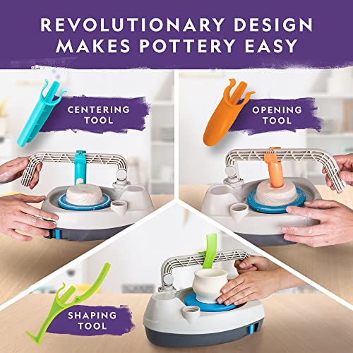 Pottery Wheel Kit for Kids with Air Dry Clay M900