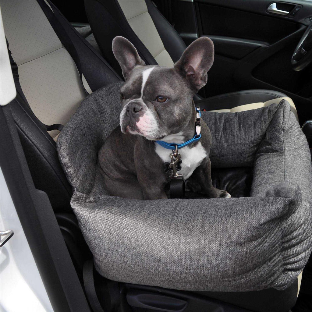 Memory Foam Dog Car Bed Gray L462