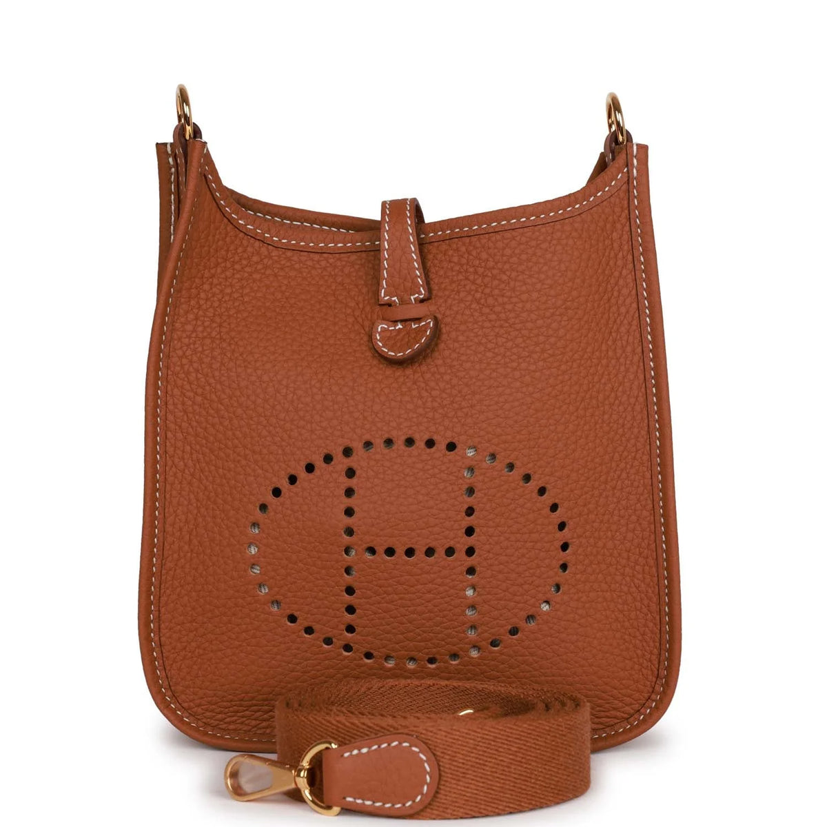 Gold Clemence Leather Bag A51861