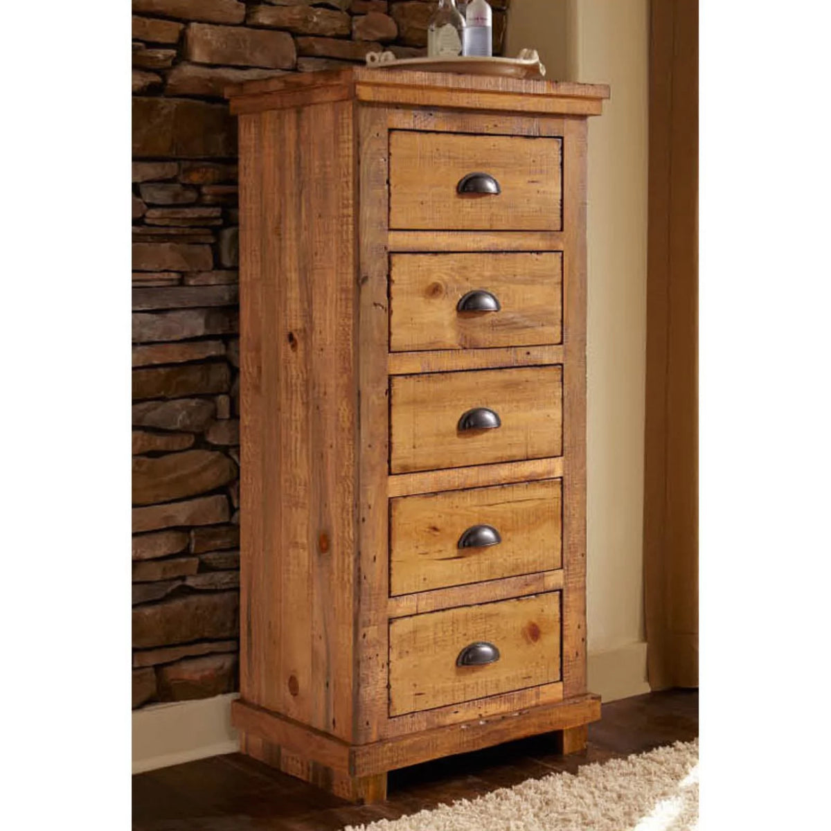 5 Drawer Wood Lingerie Chest S29449