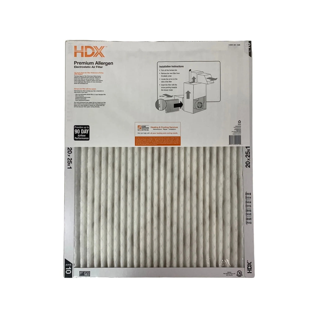 20 in. x 25 in. x 1 in. Pleated Air Filter FPR 10 Pack Of 2 D44054
