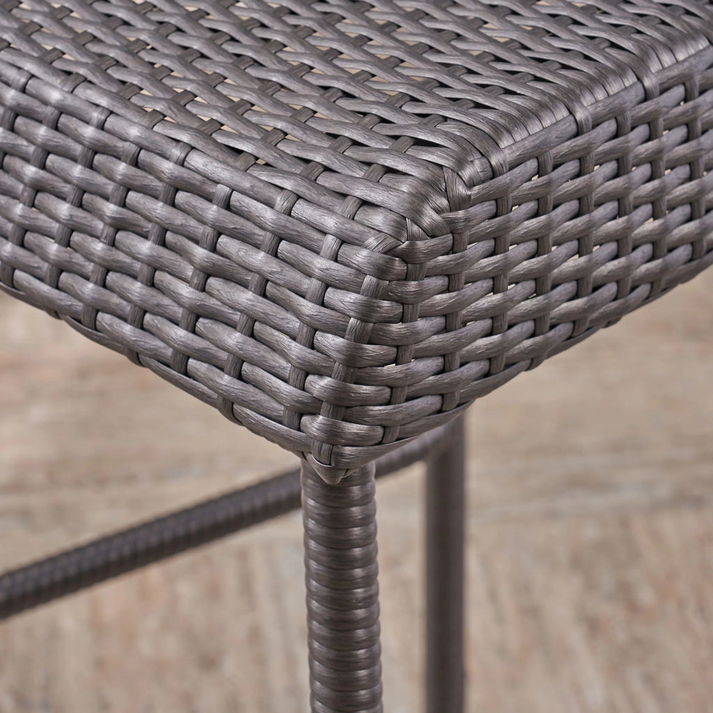 29.5 Inch Wicker Barstools Set of 2 L7227