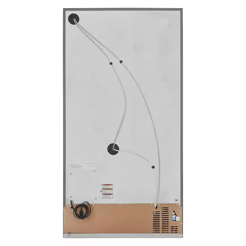 36 in. W 24.8 cu. ft. Side by Side Refrigerator with Exterior Ice and Water Stainless Steel G5569