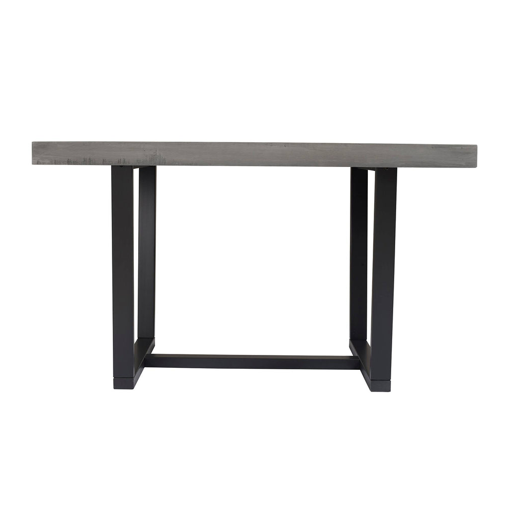 52-Inch Distressed Wood Dining Table Y649
