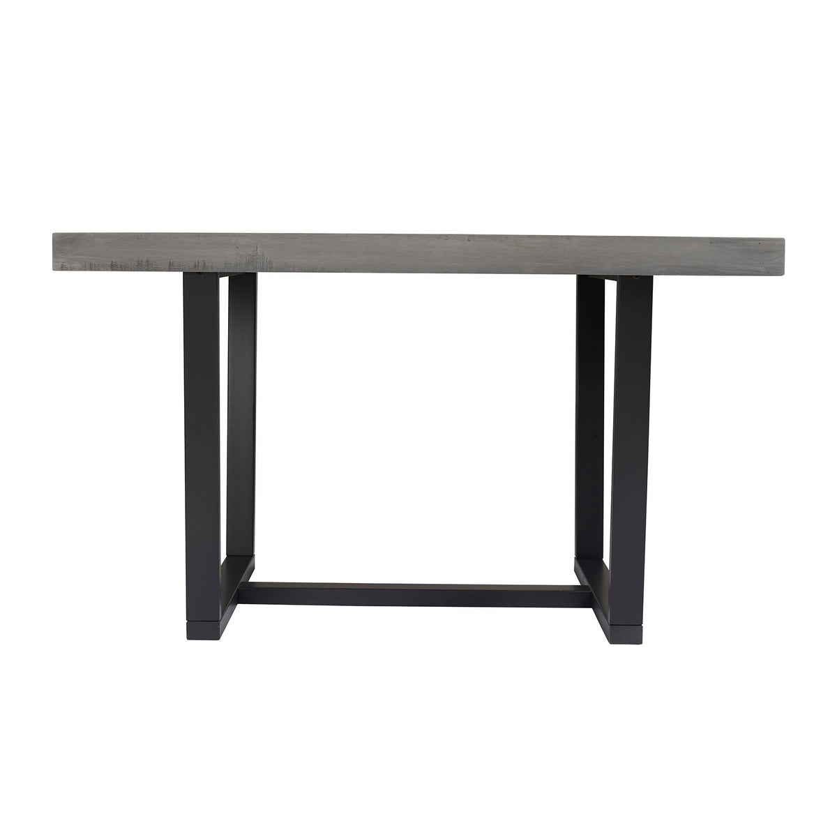 52-Inch Distressed Wood Dining Table Y649