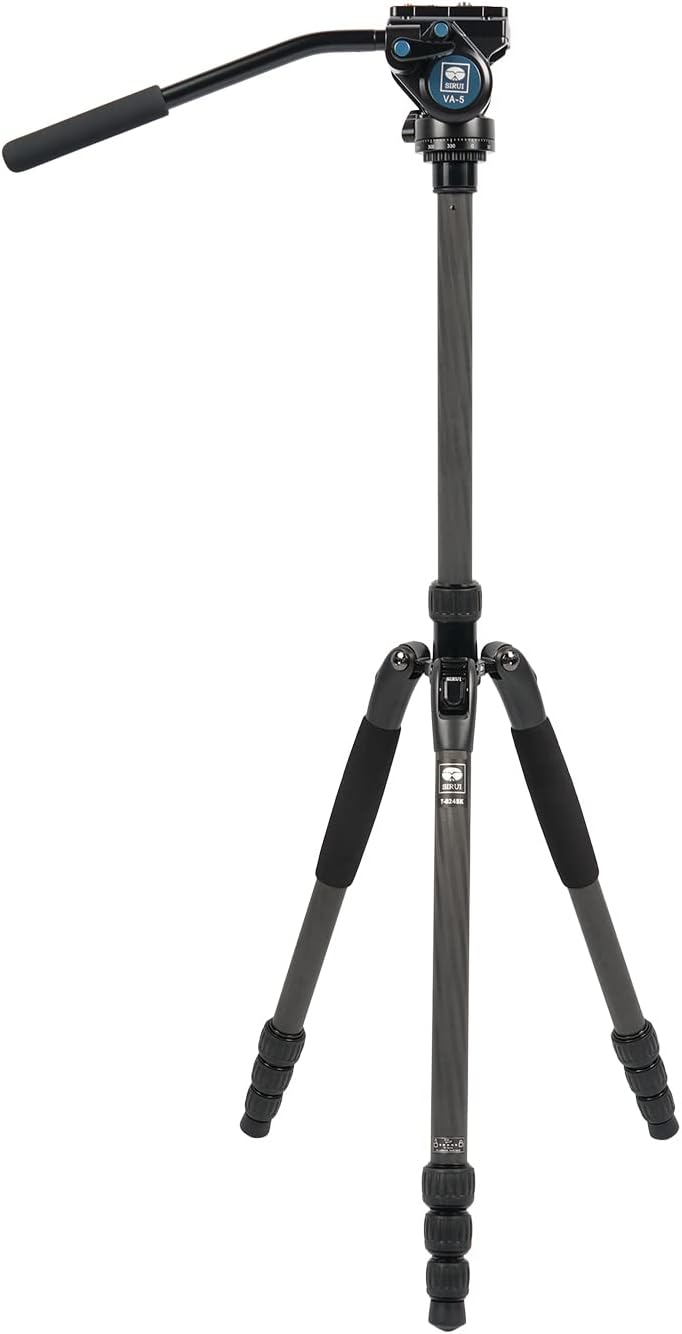 Carbon Fiber Tripod with Compact Fluid Video Head F988