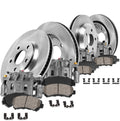 Front + Rear Calipers + Rotors + Ceramic Pads Kit F14165