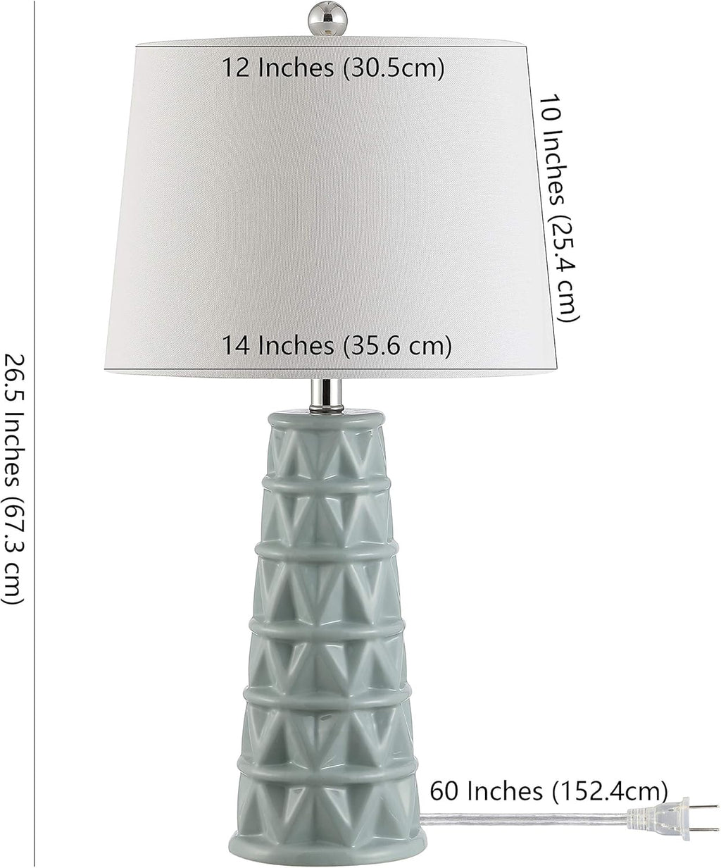 Soft Blue Ceramic 26-inch Table Lamp Z433273