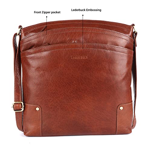 Large Soft Real Leather Womens Crossbody Handbags and Purses B7399