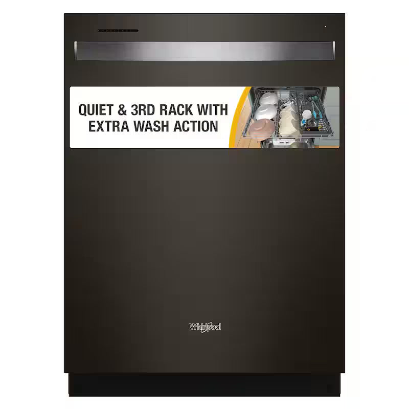 Black Stainless Dishwasher with 3rd Rack J198379