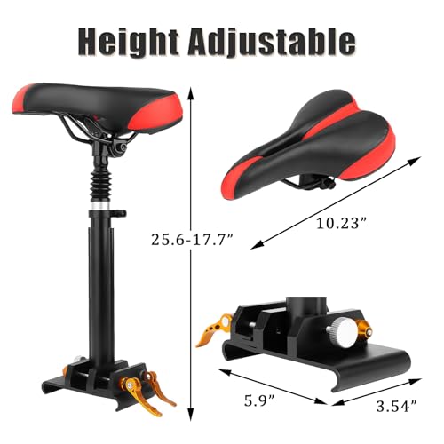 Adjustable Electric Scooter Seat with PU Cushion and Aluminum Rod O95679