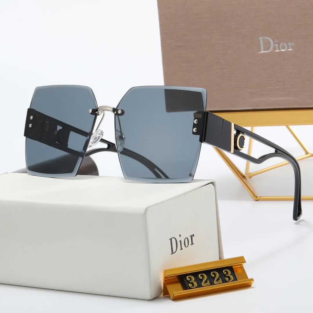 Rimless Nylon Lens Polarized Sunglasses E4695