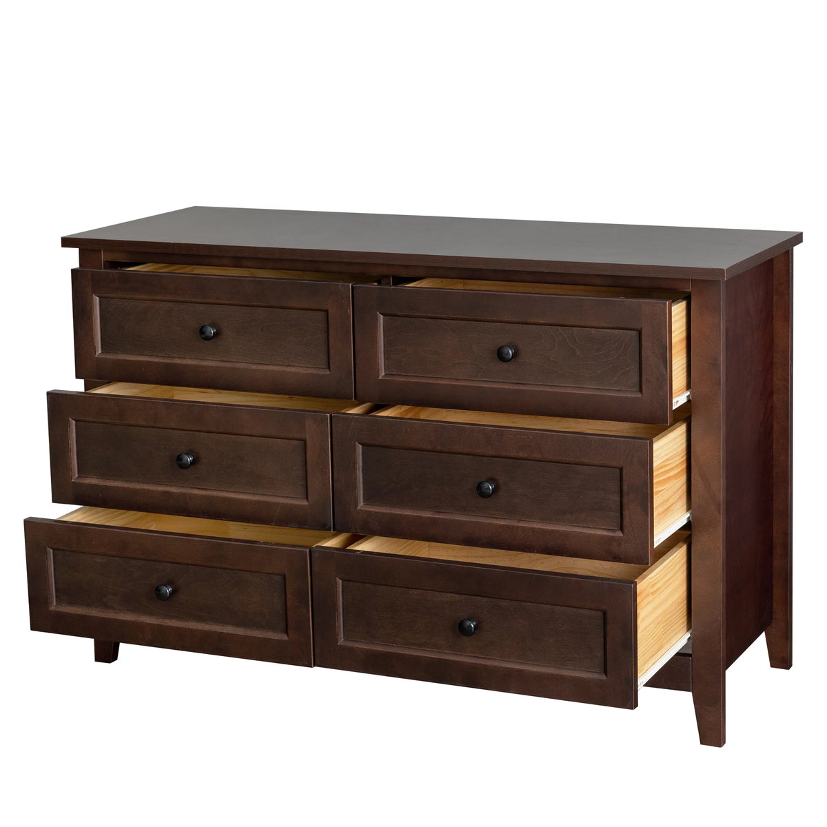 6 Drawer Wood Dresser C15036