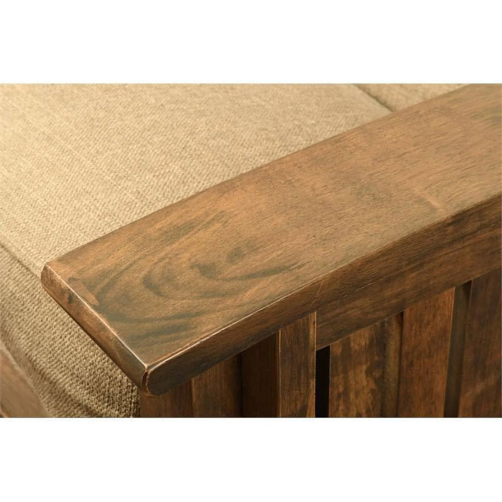 Queen Size Wood Storage Futon S4830