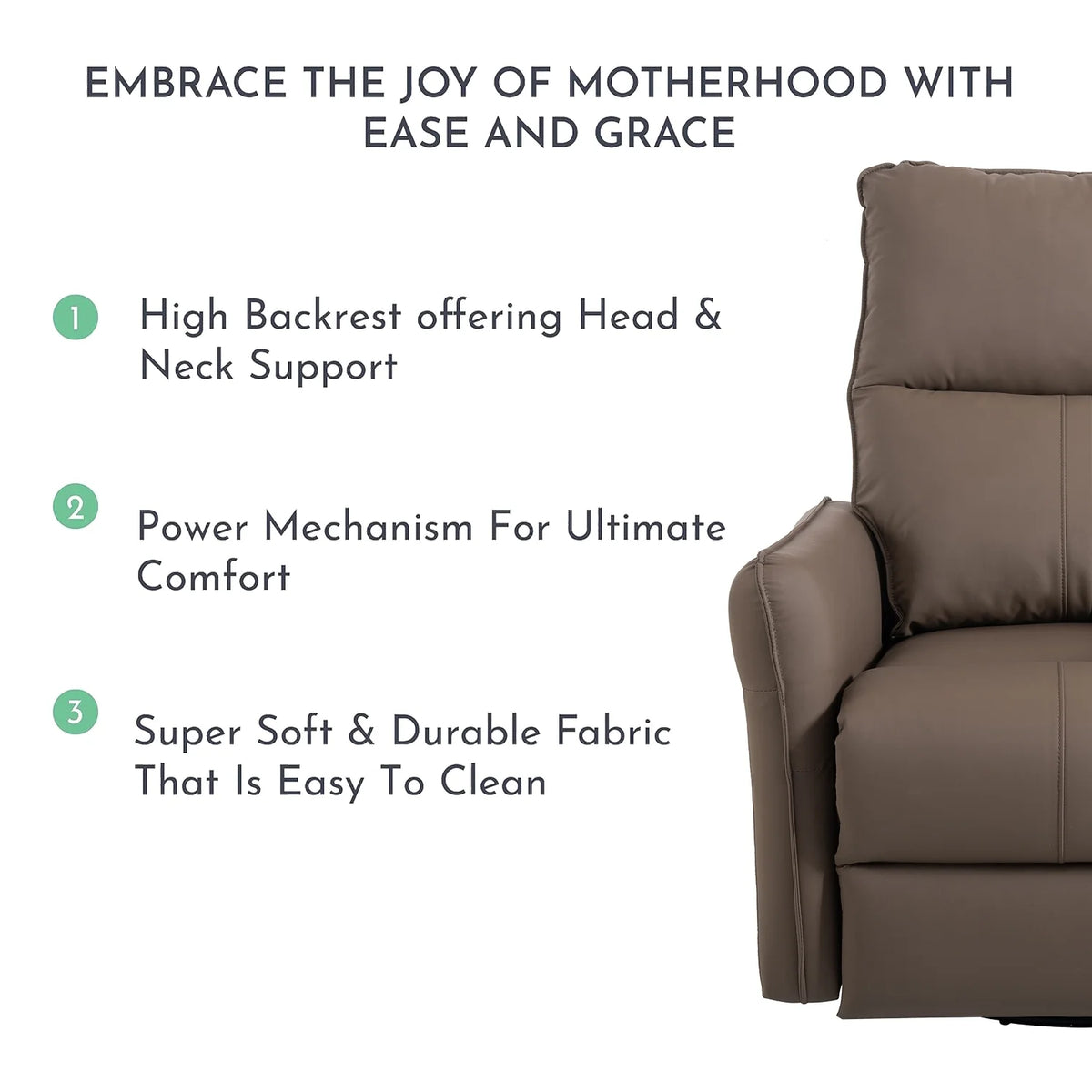 Power Swivel Rocker Recliner Chair with USB Ports M54687