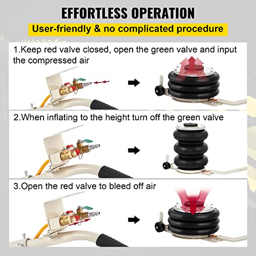 6 Ton Quadruple Bag Air Jack with Adjustable Handle M573811