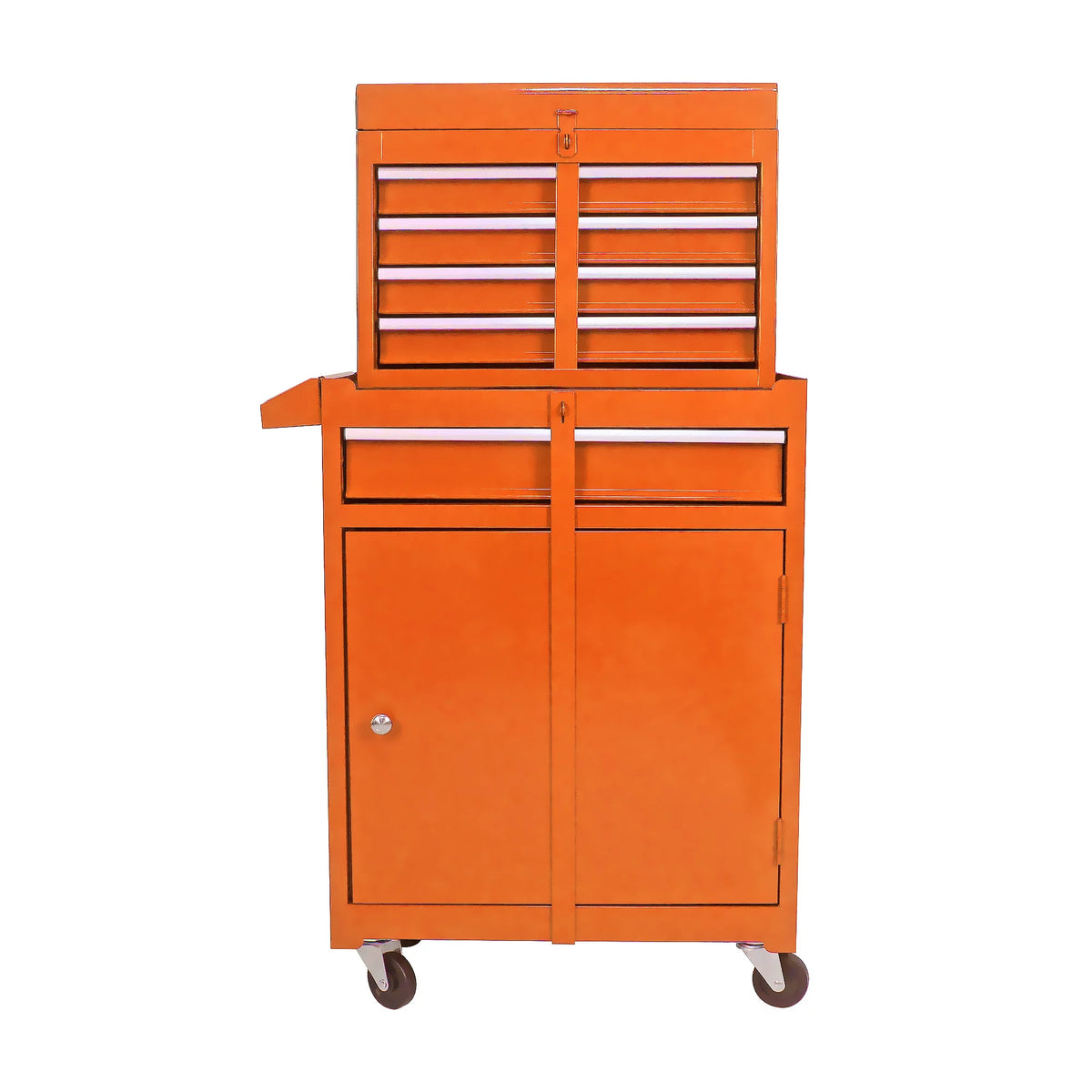 2 in 1 Steel Rolling Tool Chest, 8 Drawer, Black V639752