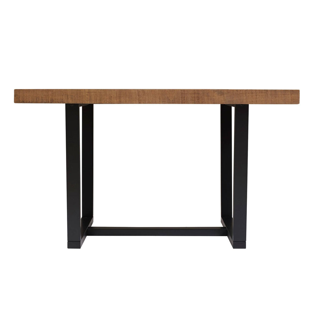 52-Inch Distressed Wood Dining Table Y649