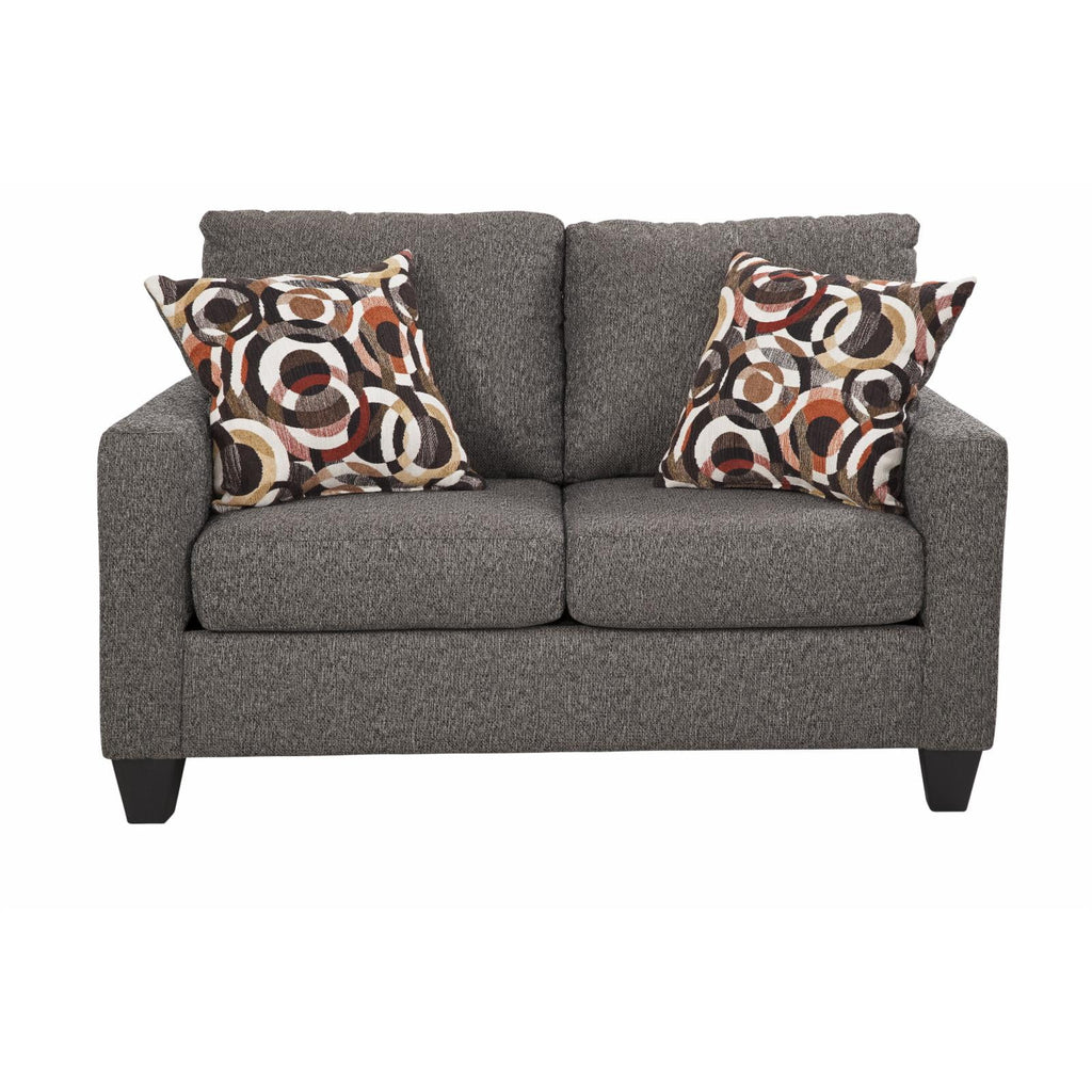 Charcoal Gray Loveseat Q259