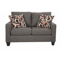 Charcoal Gray Loveseat Q259