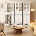 Tall White Kitchen Storage Cabinet with 2 Drawers A762193