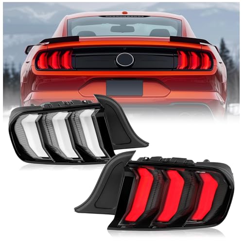 LED Tail Lights Assembly with Clear Lens Black Housing E125