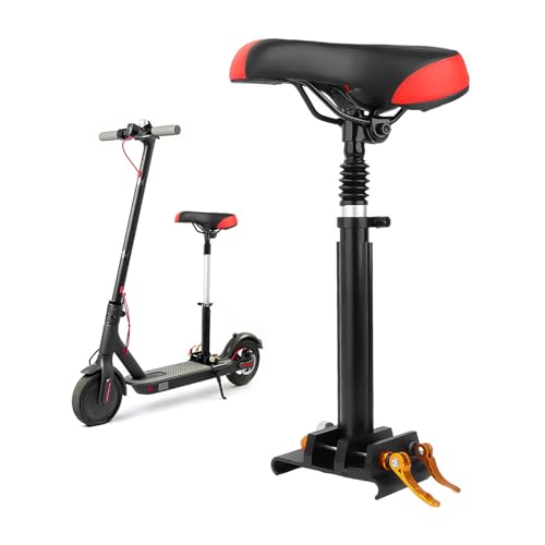 Adjustable Electric Scooter Seat with PU Cushion and Aluminum Rod O95679