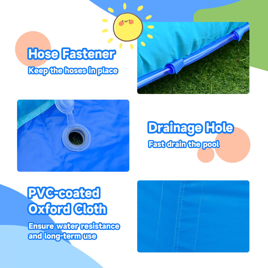 Inflatable Wet & Dry Bounce House with Blower F890