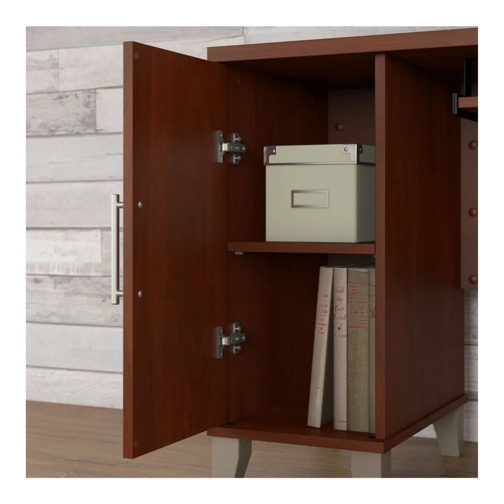 60" L Shaped Desk with Storage Y6815