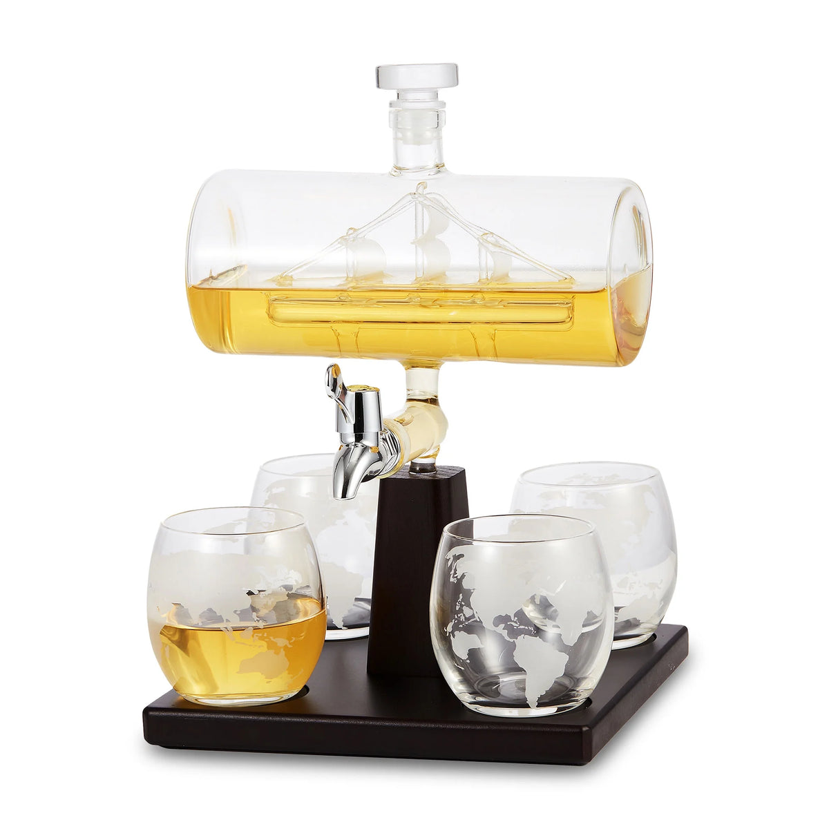 Decanter with 4 Glasses S8299