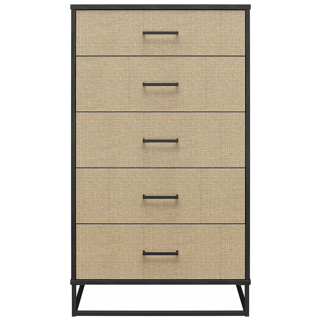 Ivory Oak 5 Drawer Dresser J299