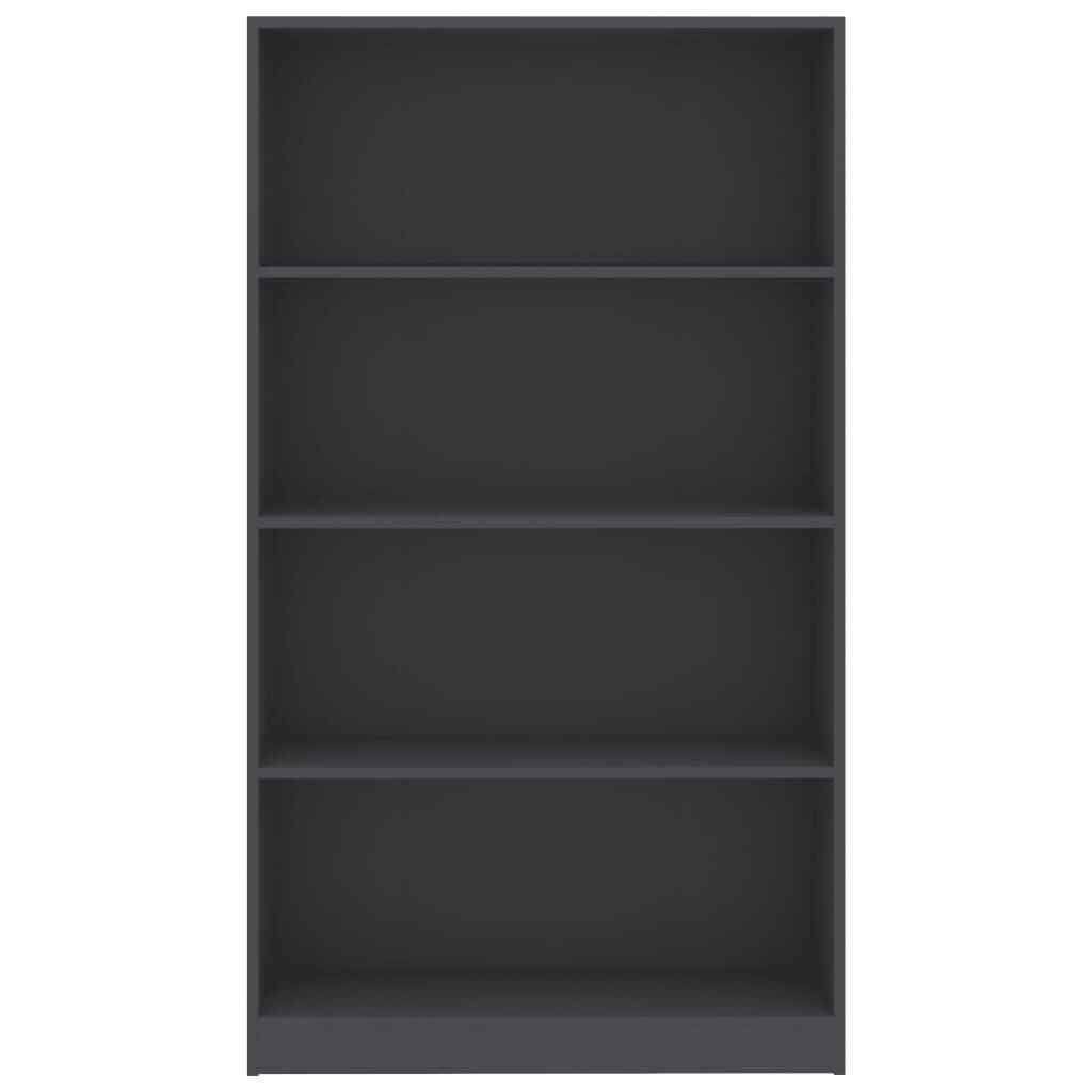 4-Tier Gray Chipboard Book Cabinet I987711
