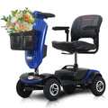 4 Wheels Foldable Mobility Scooter with LED Light and USB Port Red E870