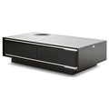 Black Crocodile Lacquer Coffee Table with Drawers S398