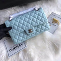Tiffany Blue Lambskin Leather Flap Bag G81065
