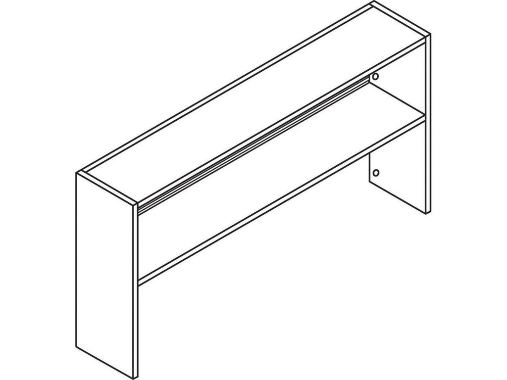 Open Shelf Hutch, Charcoal G383