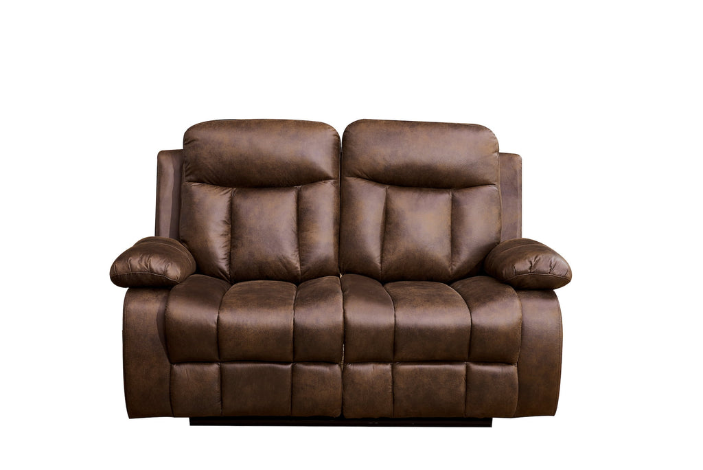 Microfiber Reclining Sofa and Loveseat Q542