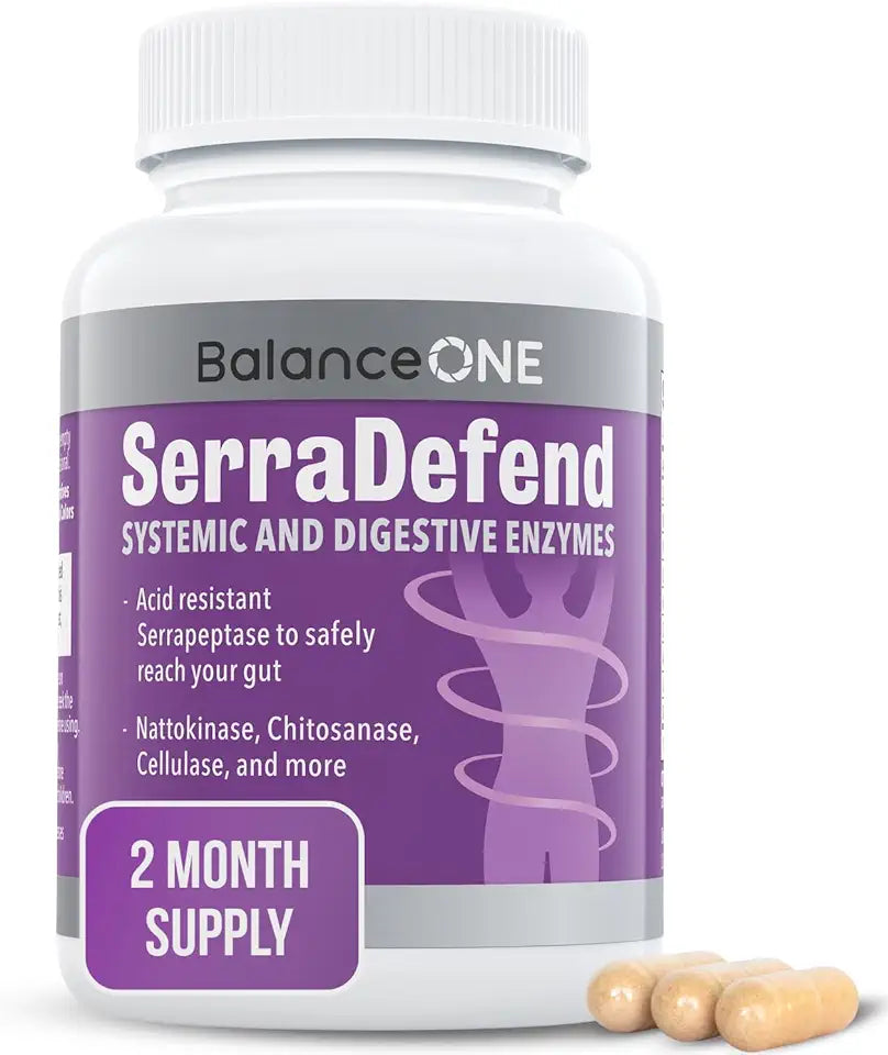 Biofilm Defense with Proteolytic & Digestive Enzymes 60 Capsules J640