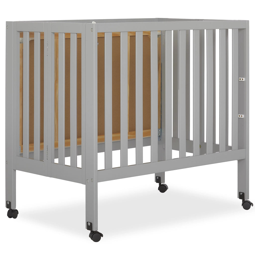 Pebble Grey Folding Crib T311