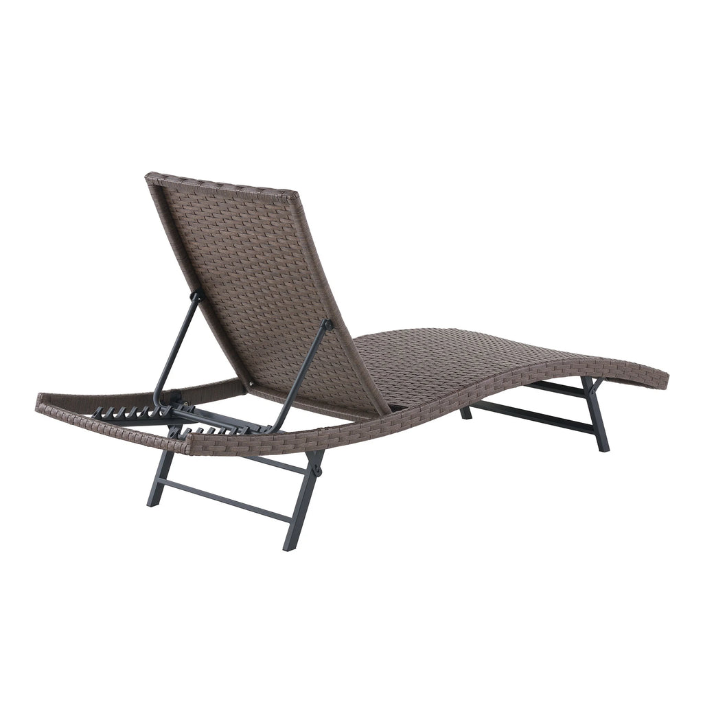 Wicker Outdoor Chaise Lounge, Set of 2 J14162