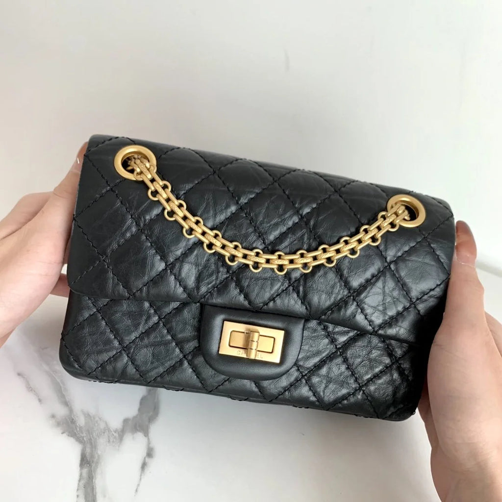 Black Mini 2.55 Handbag M9707