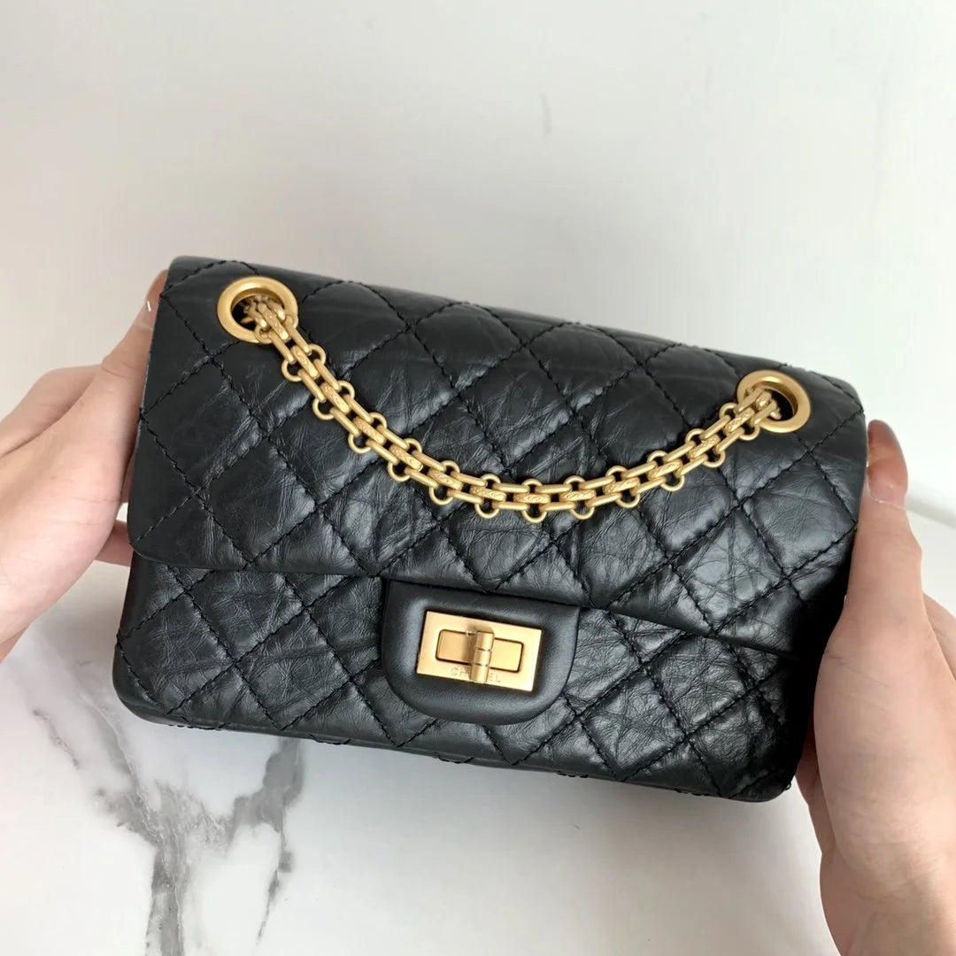 Black Mini 2.55 Handbag M9707