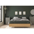 2 Piece Full Size Bedroom Set Natural Maple and Greige I4089