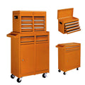 2 in 1 Steel Rolling Tool Chest, 8 Drawer, Black V639752
