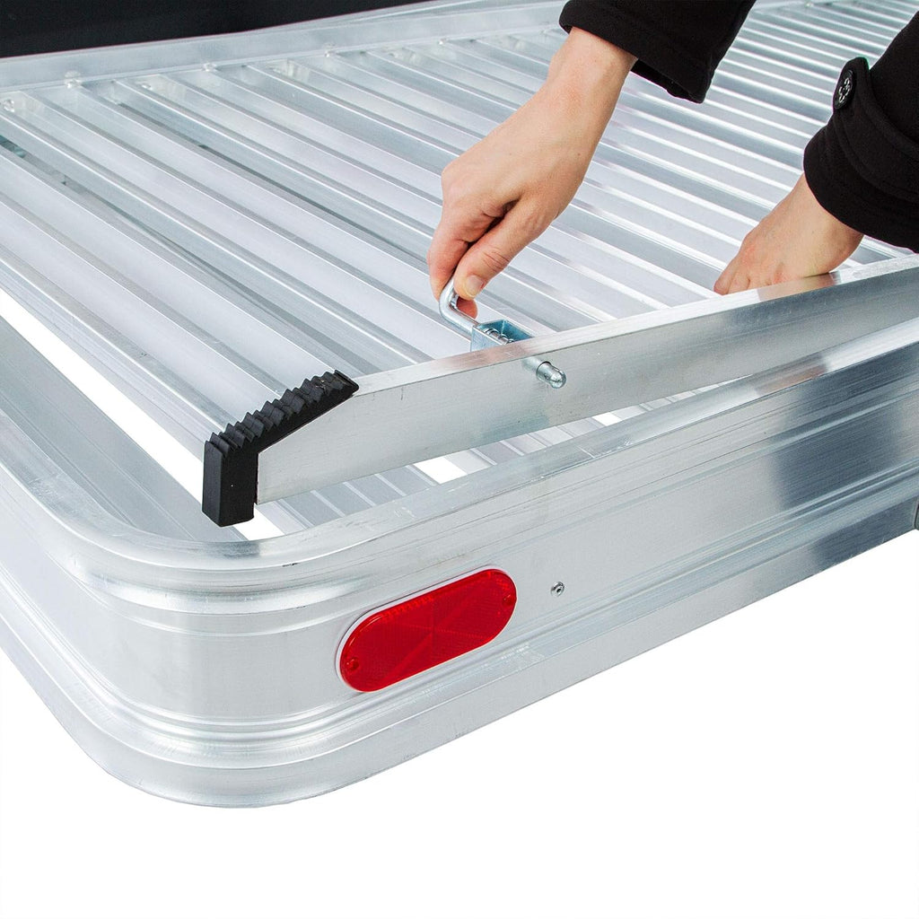 Aluminum Cargo Carrier with Ramp V9754