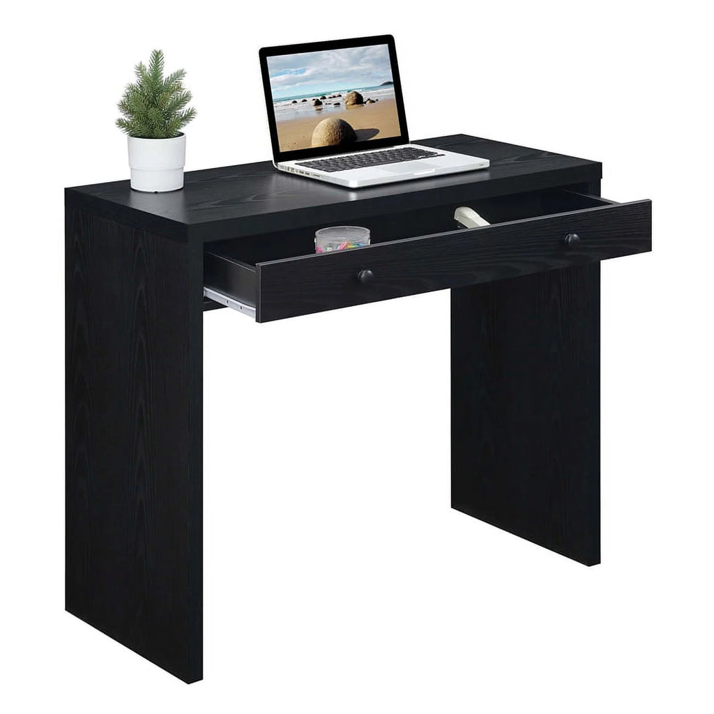 Black 36-inch Desk with Drawer F58778