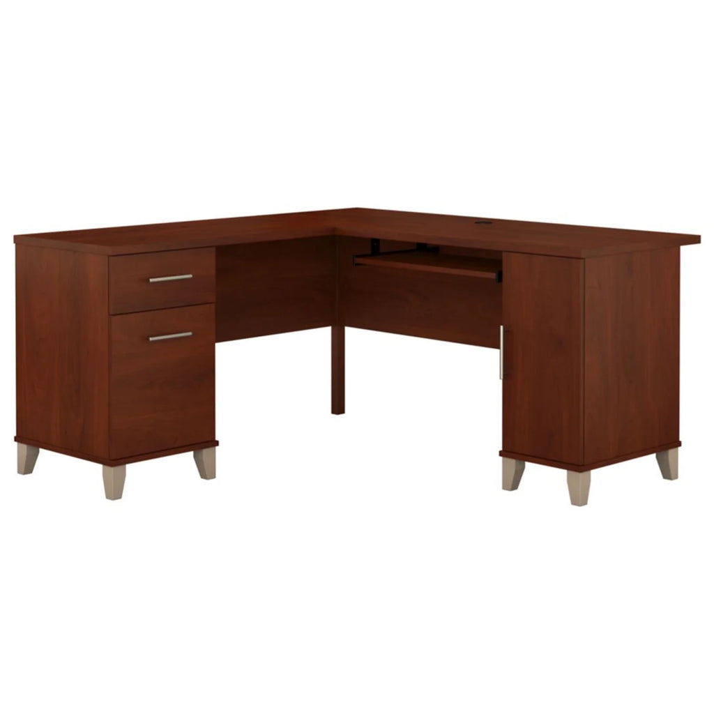 60" L Shaped Desk with Storage Y6815