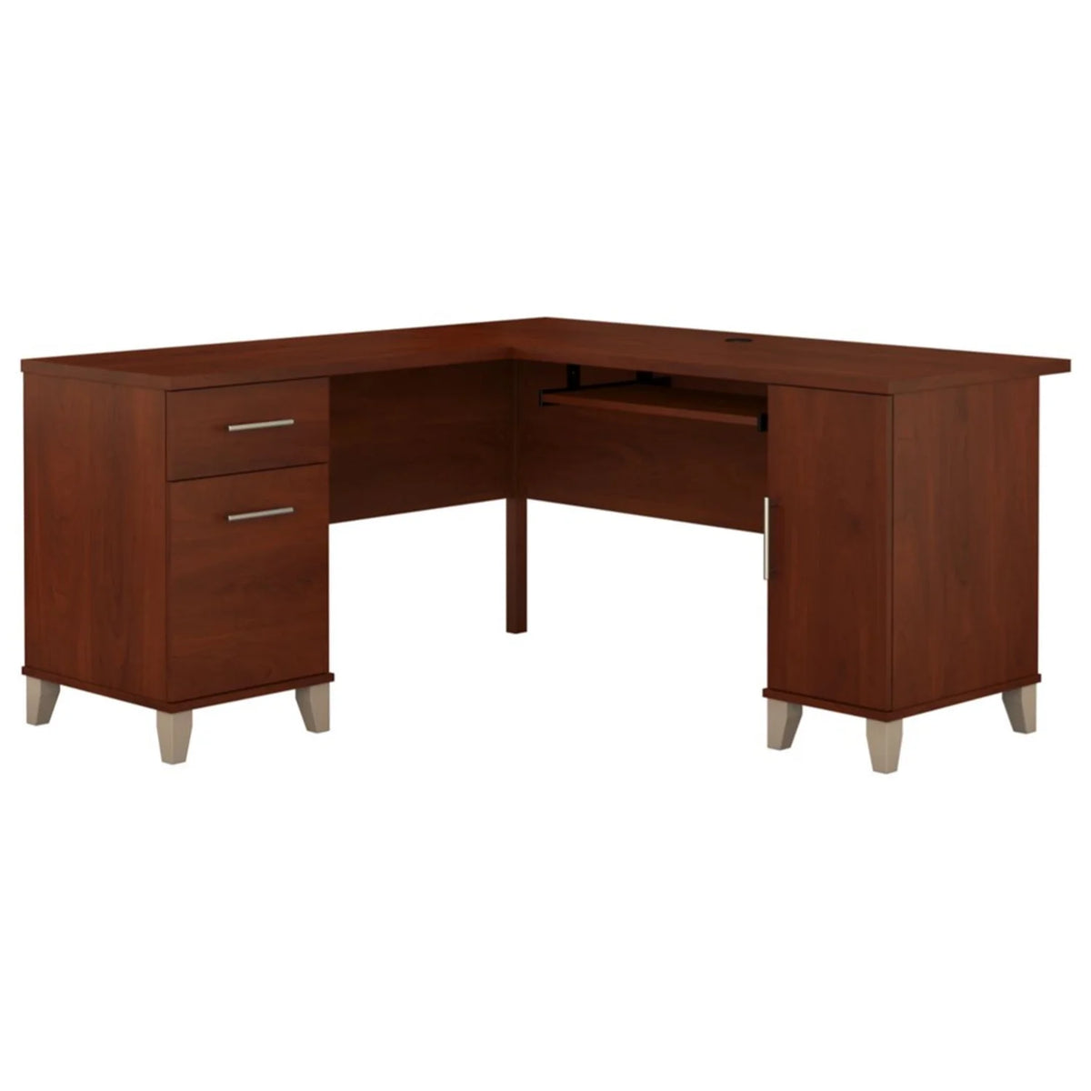 60" L Shaped Desk with Storage Y6815