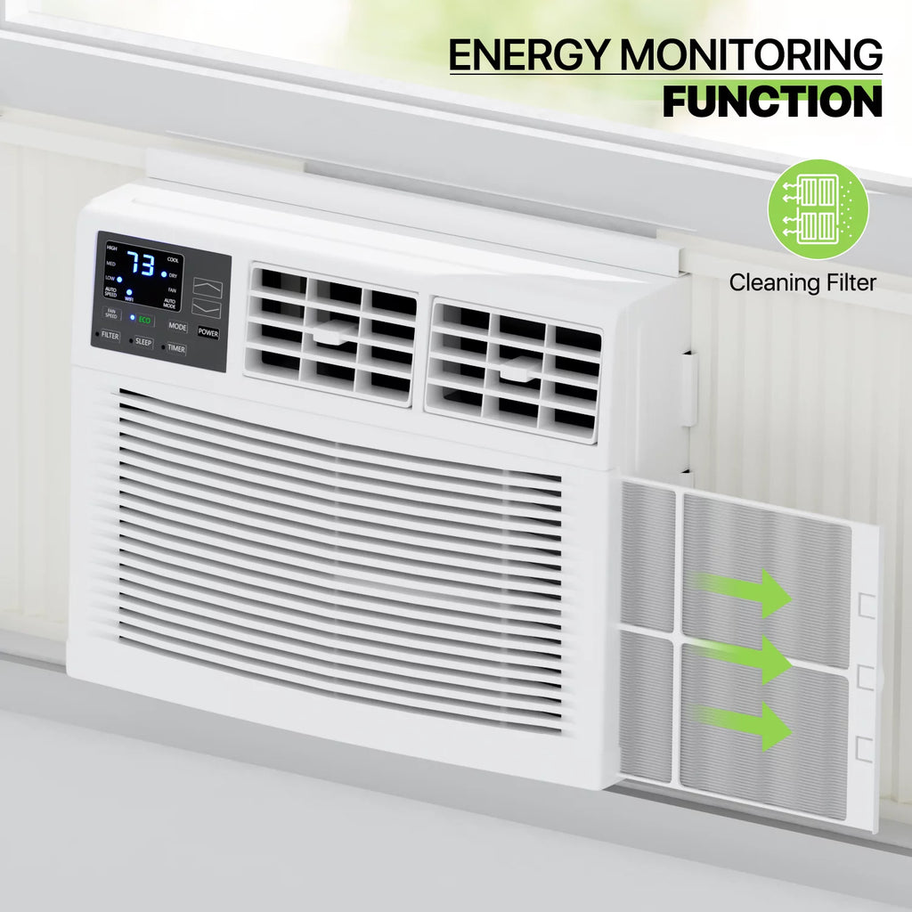 8,000 BTU Smart WIFI Window Air Conditioner White Q35468